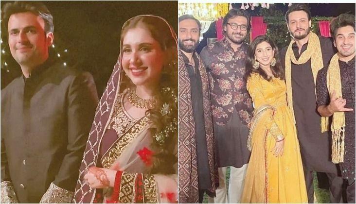 Watch: Inside Usman Mukhtar & Zunaira Inam's groovy Mehndi