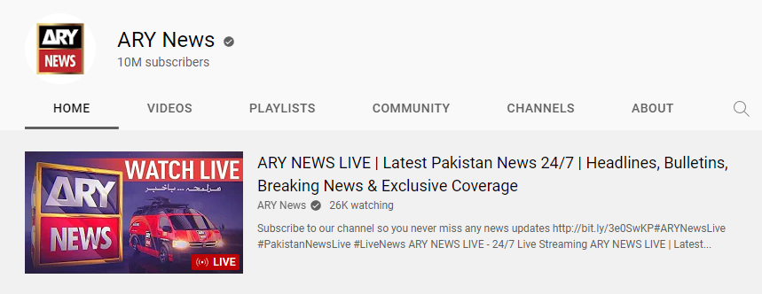 Ary news tv live streaming hot sale